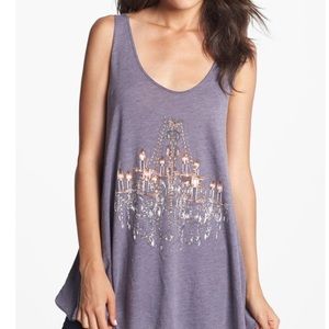 WILDFOX Couture Grey Chandelier Tank Top Dress S